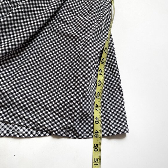 Abercrombie Slip Maxi Dress Black Gingham Size Small NEW NWT - Picture 7 of 7